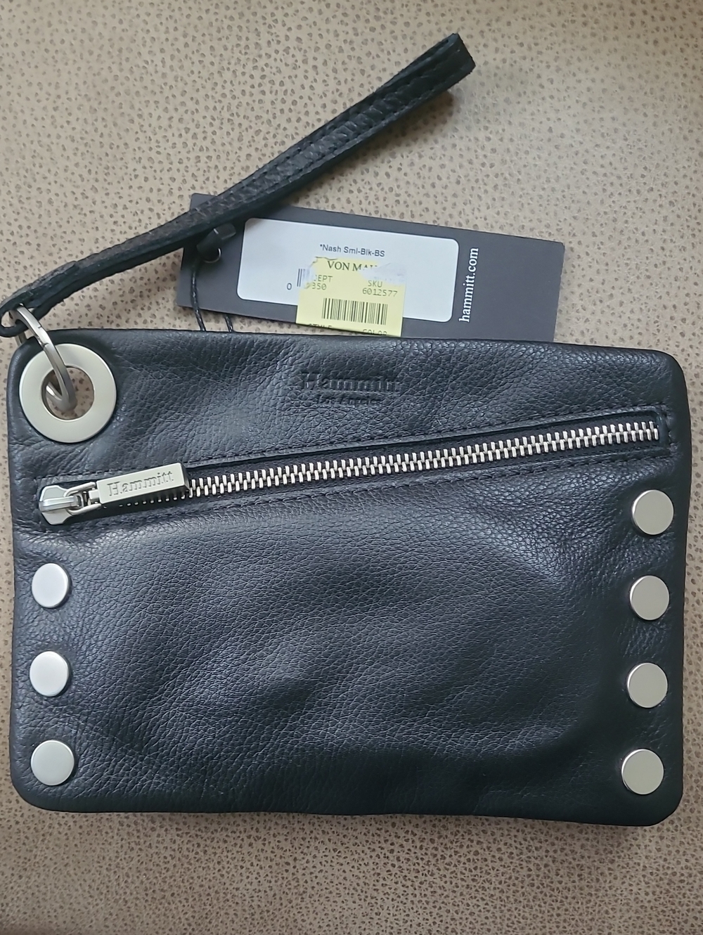 Hammitt Nash Wristlet with Silver Studs